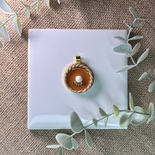Pumpkin Pie Metal Tag