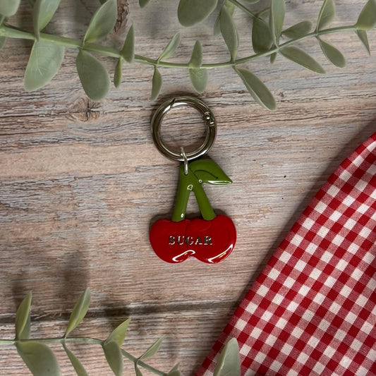 Personalized Cherry Tag (Available in Two Sizes)