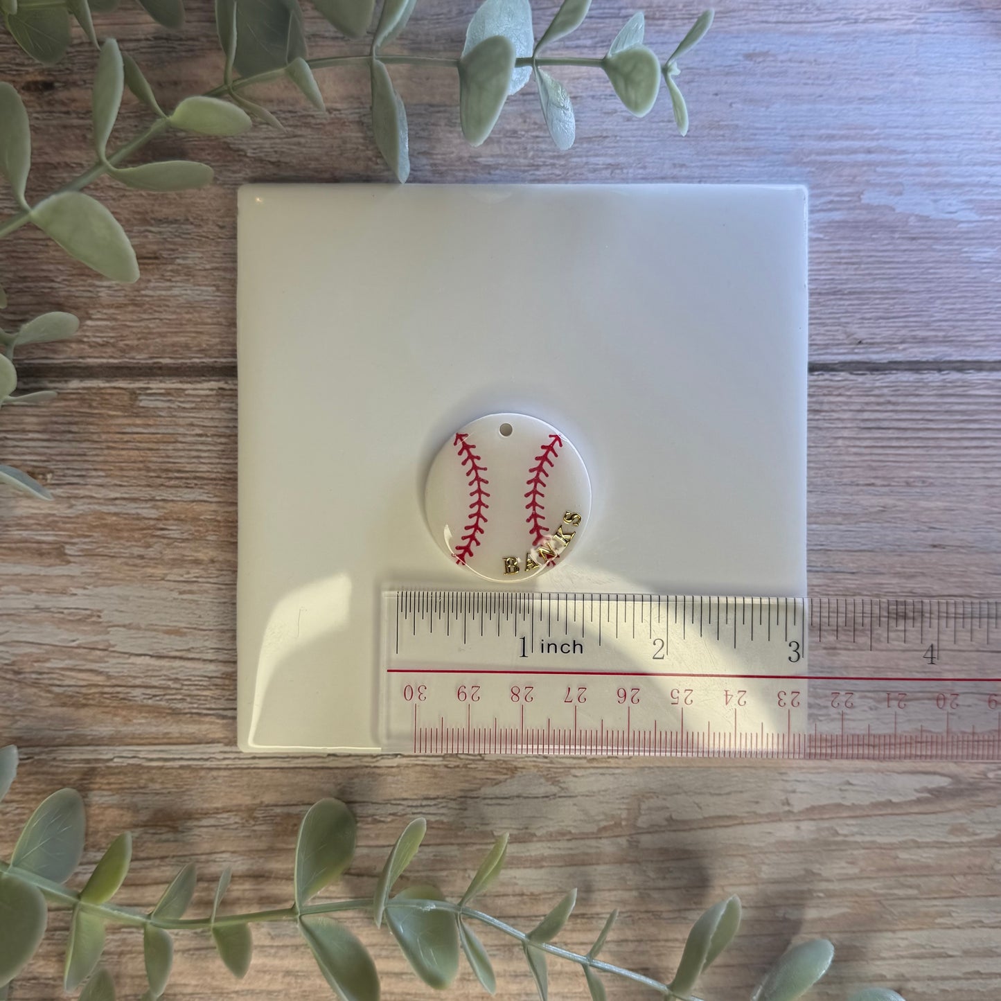Personalized Baseball Tag
