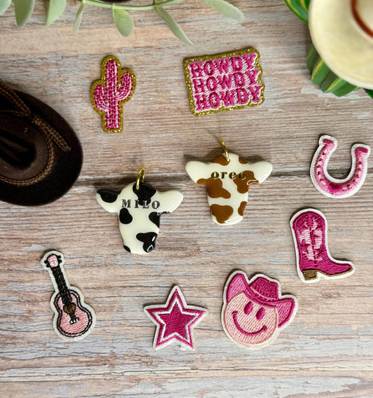 Personalized Cow Head Tag