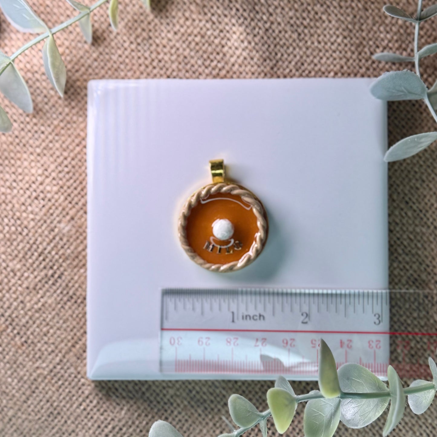 Pumpkin Pie Metal Tag