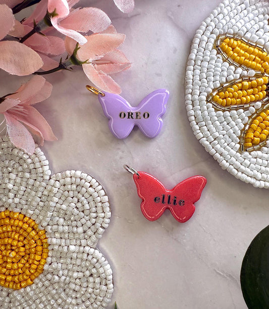 Personalized Butterfly Tag