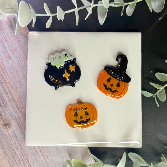 Jack-O-Lantern or Bubbly Cauldron tag