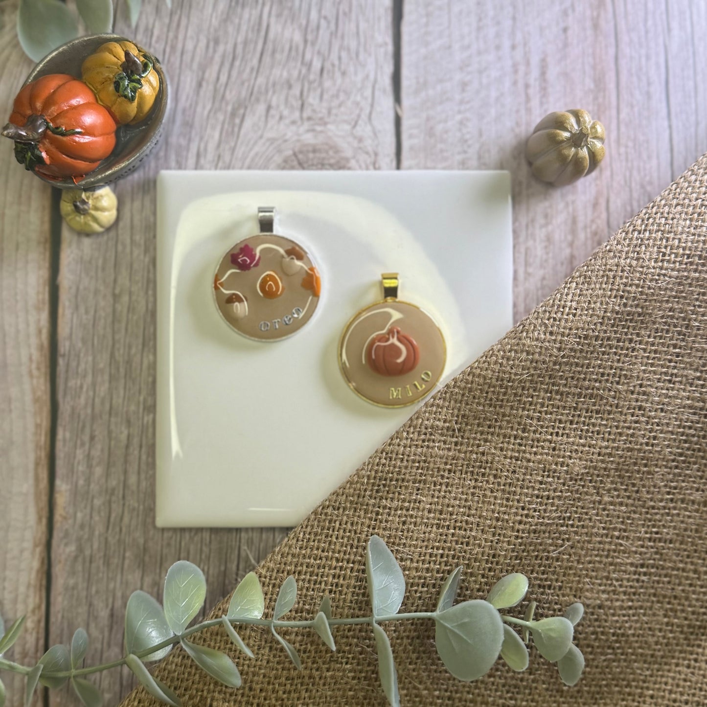 Fall Season Metal Tags