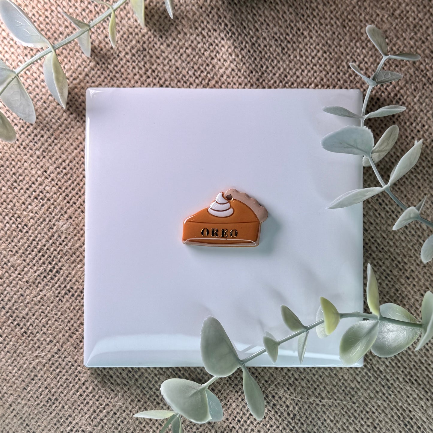 Personalized Pumpkin Pie Slice Tag