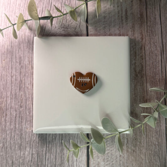 Heart Football Tag