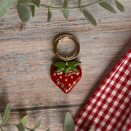 Personalized Strawberry Tag