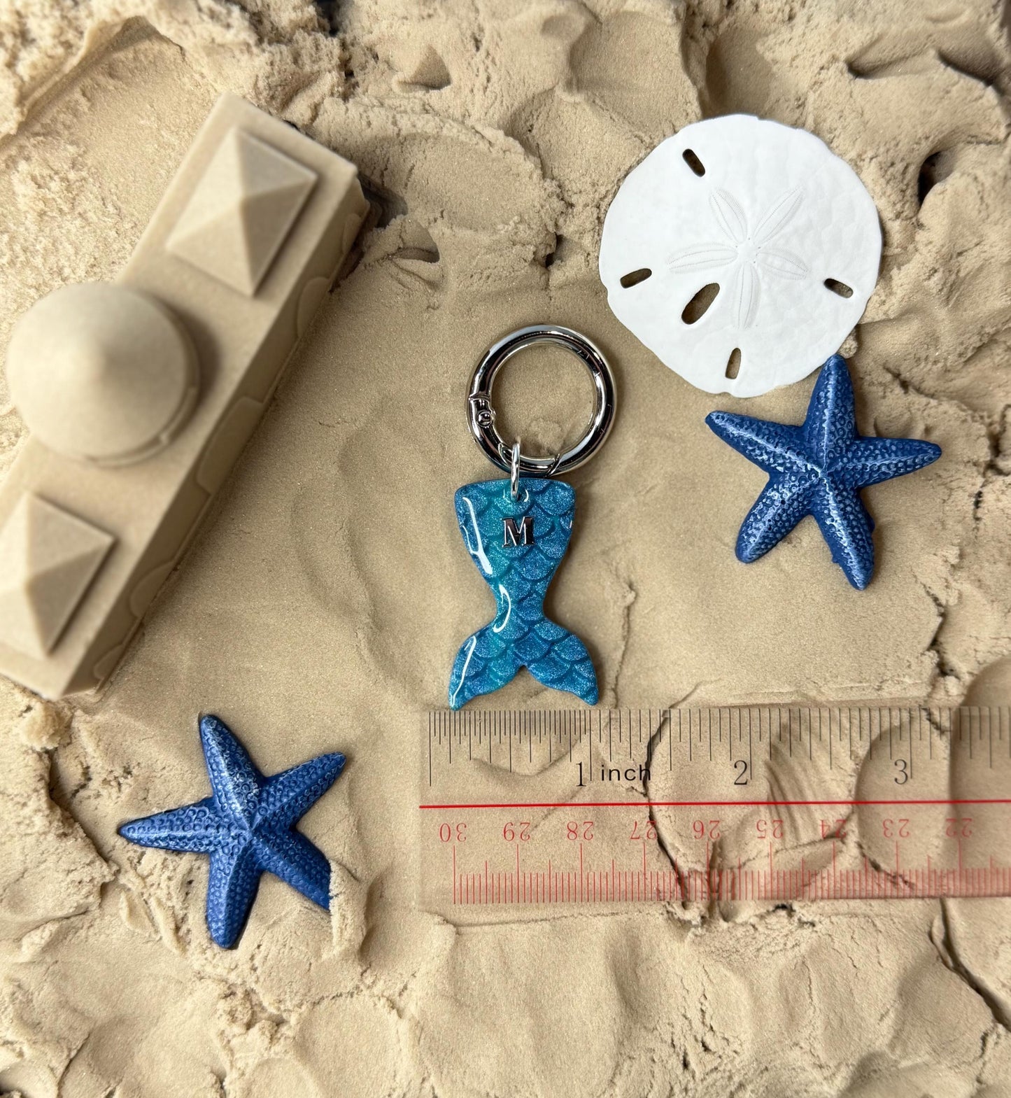 Personalized Mermaid Tail Tag (Initial Only)