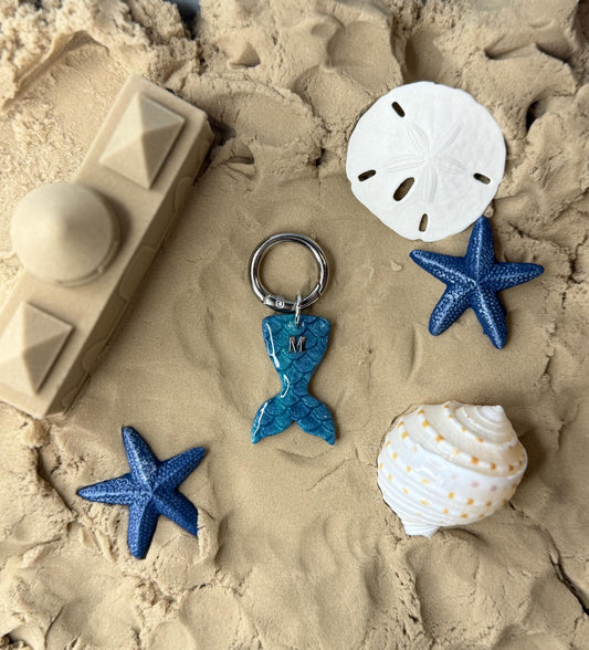 Personalized Mermaid Tail Tag (Initial Only)