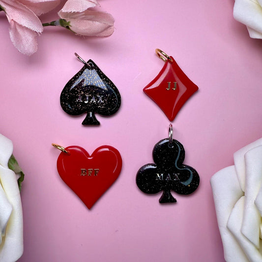 Personalized Playing Card Suit Tag