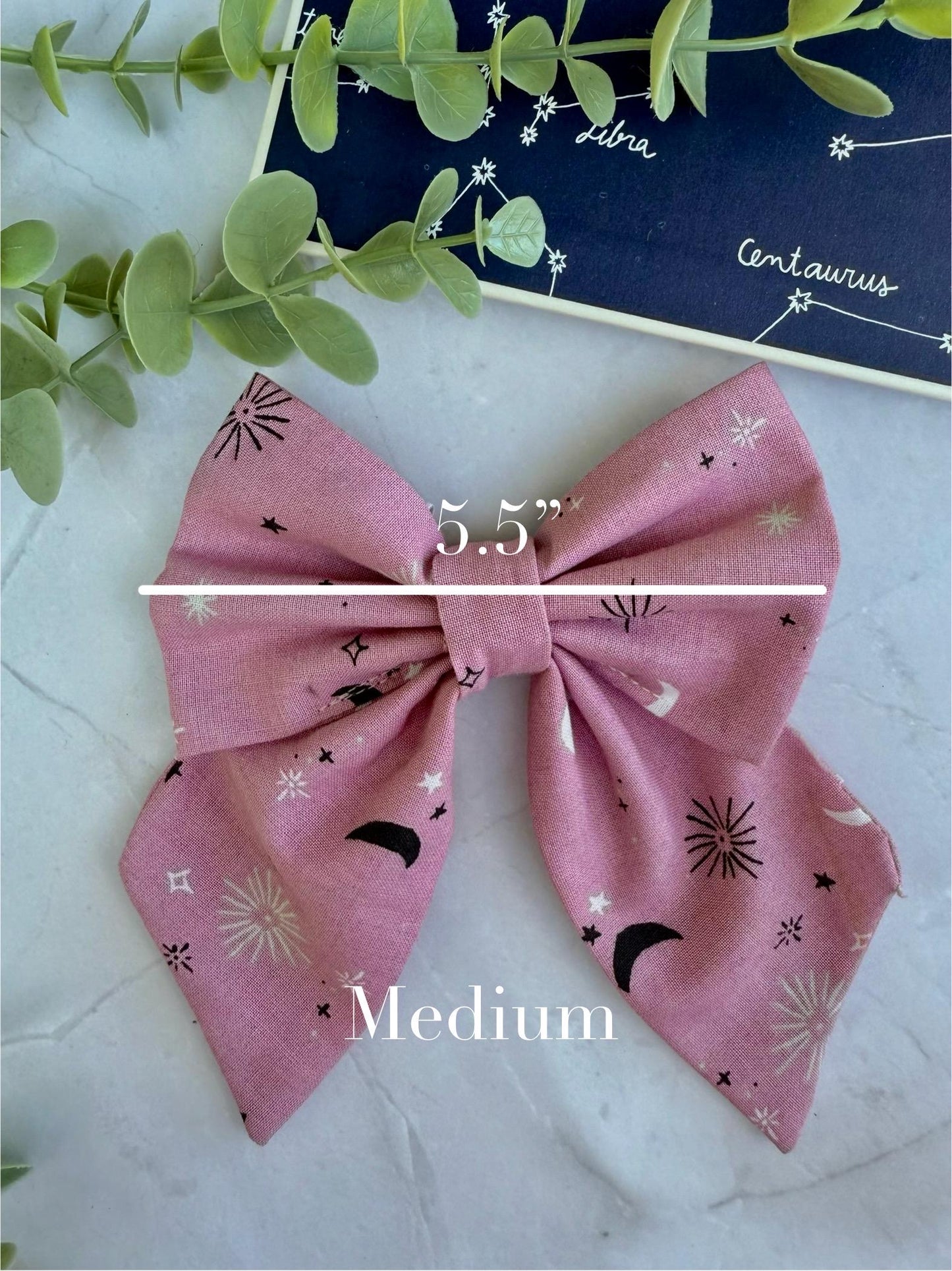 Star and Moon | slip on collar bow