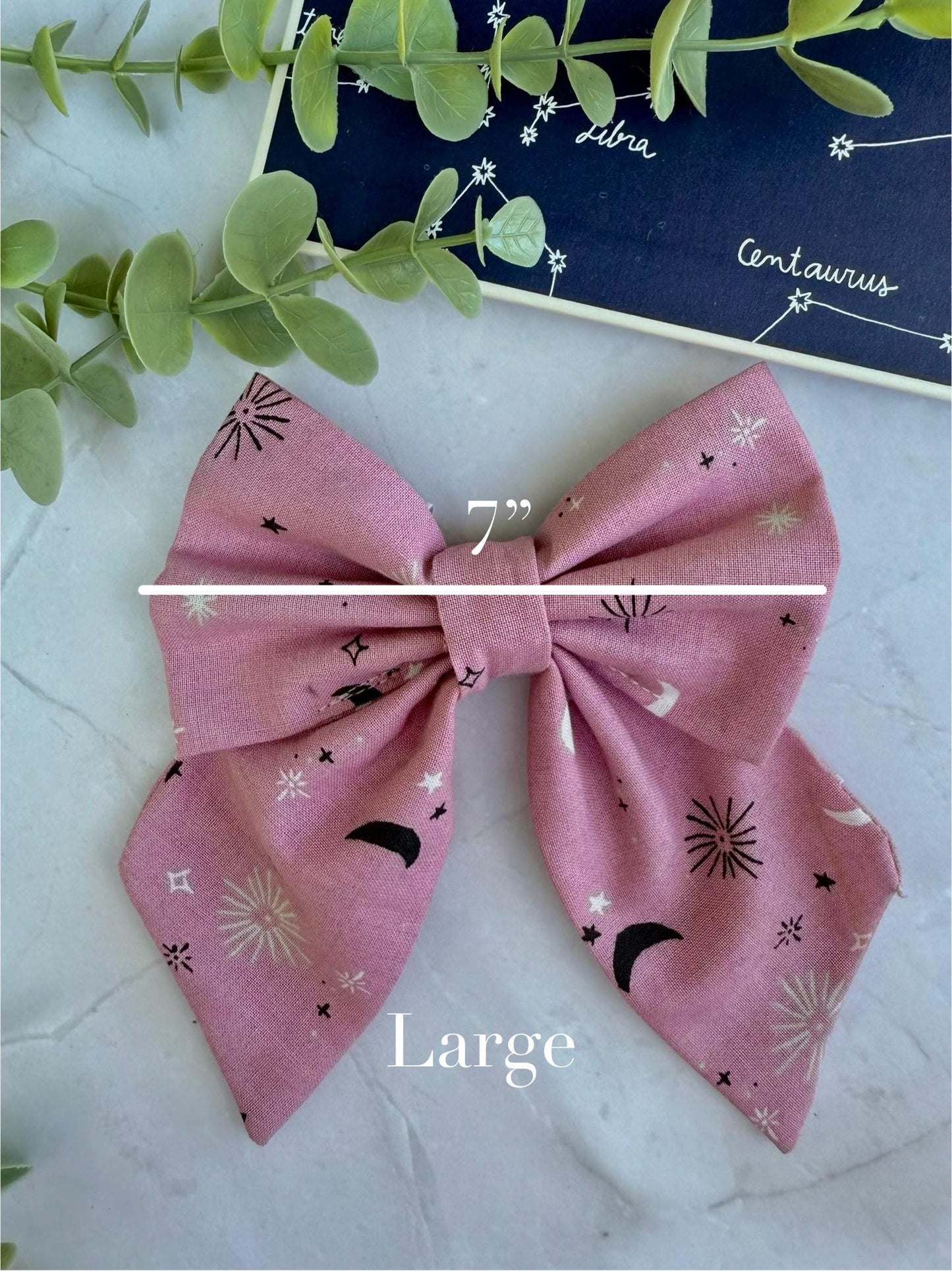 Star and Moon | slip on collar bow