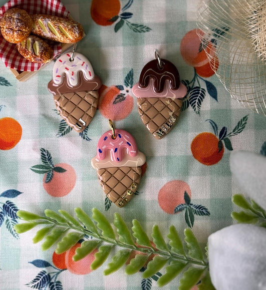Personalized Ice Cream Cone Tag