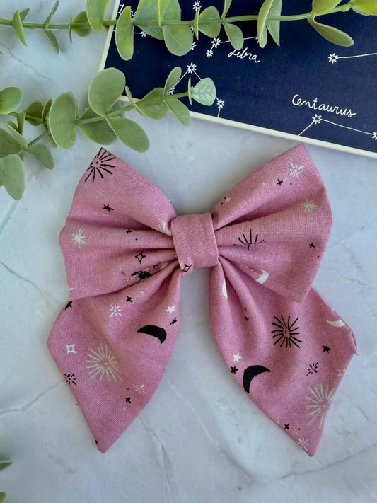 Star and Moon | slip on collar bow