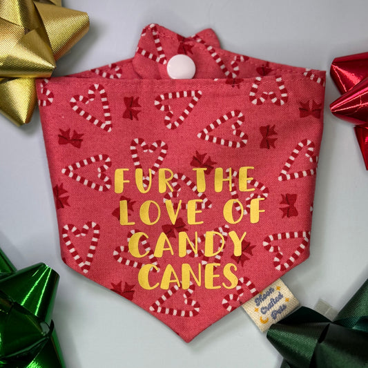 Fur the Love of Candy Canes Bandana