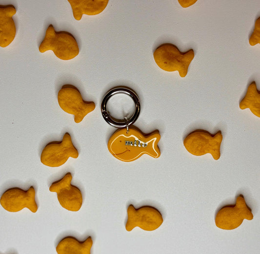 Personalized Goldfish Snack Tag (available in two sizes)