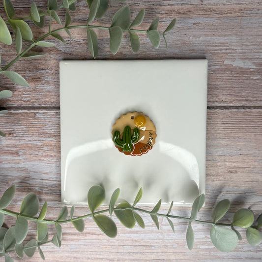 Personalized Desert Cactus Tag