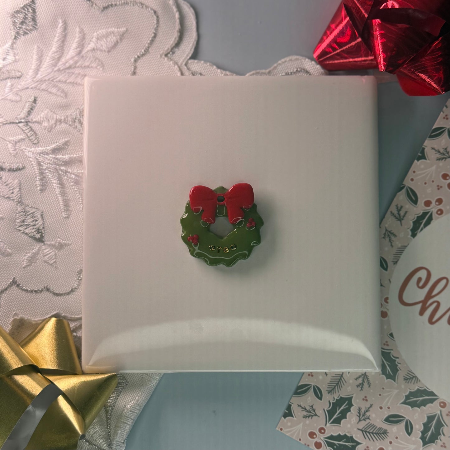 Christmas Wreath Tag