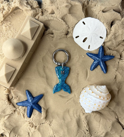 Personalized Mermaid Tail Tag (Initial Only)